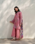 SOFT PINK - 3 Piece Stitched Dress