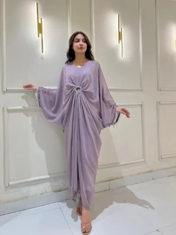 Lilac Draped Kaftan
