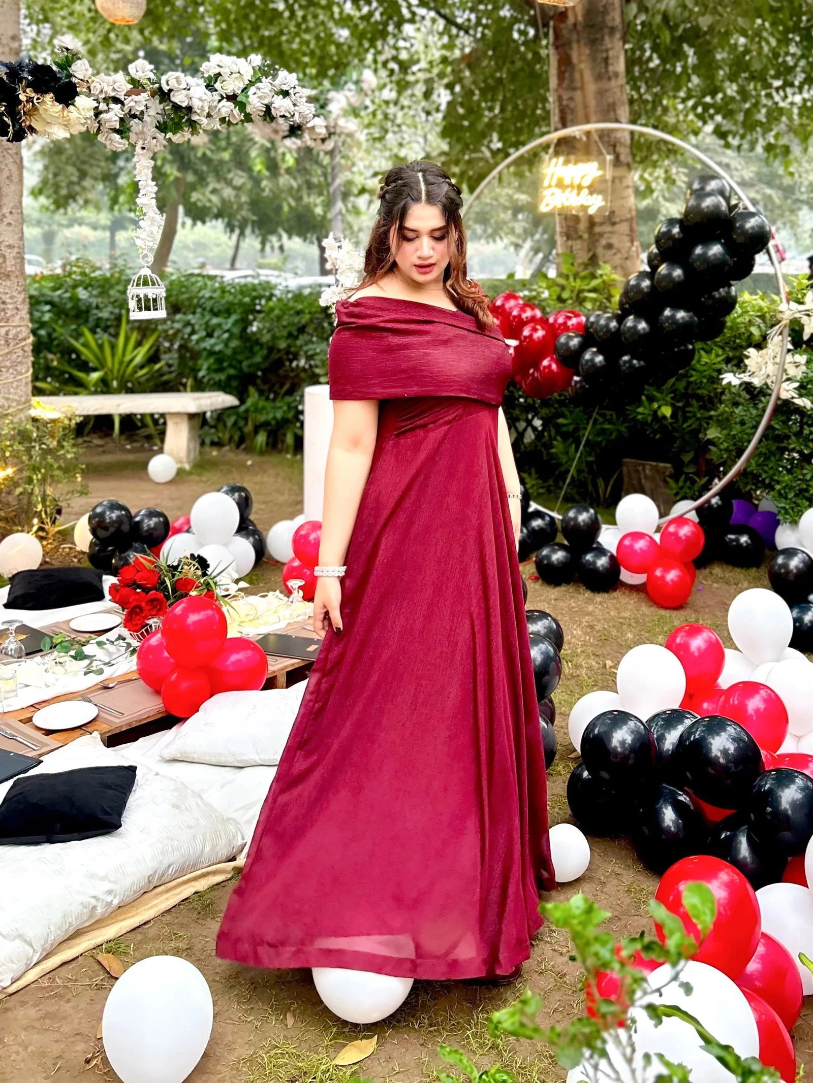 Maroon_Off-Shoulder_Gown_-_Mataish-7990887