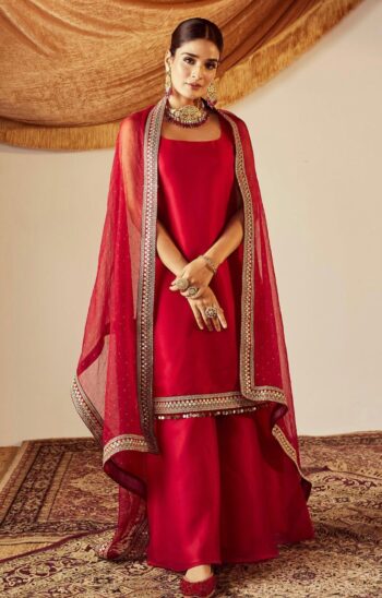 Red Raw Silk