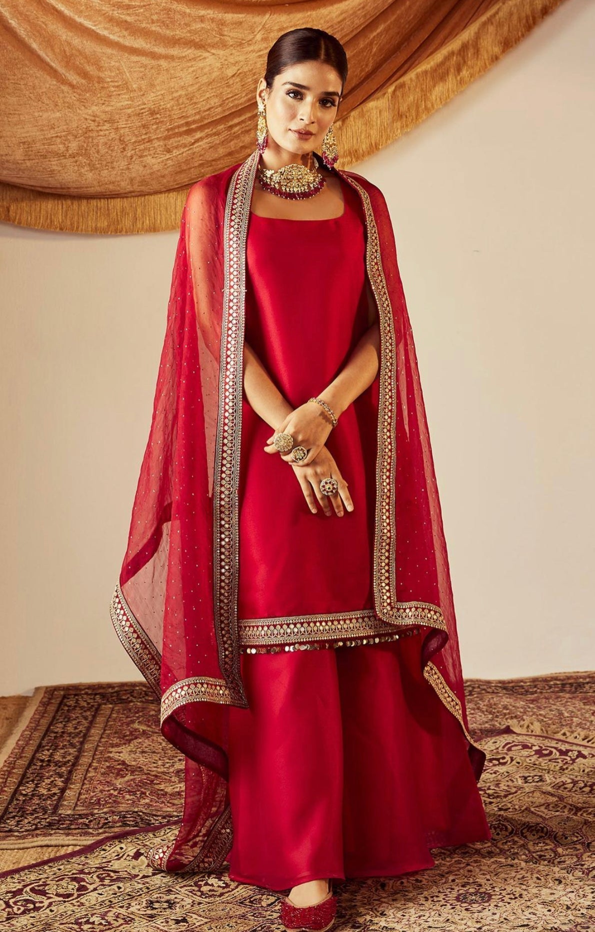 Red Raw Silk