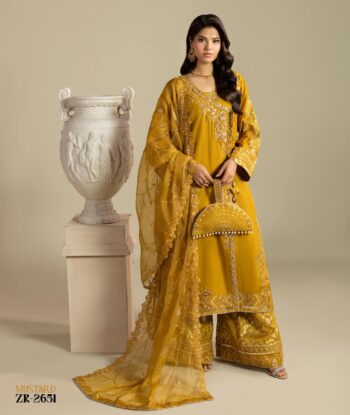 Mustard Luxury Silk