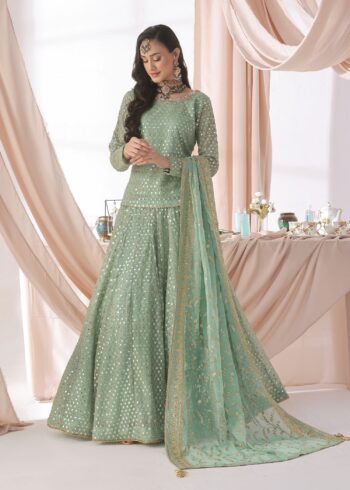 MEHJABEEN PASTEL GREEN