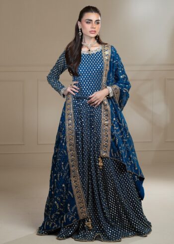 MEHJABEEN TEAL BLUE