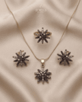 Taraka Starburst Multi Gemstone Set – 22K Gold Polish