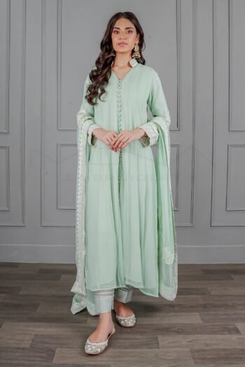 KURTI 120-ETHEREAL GLAZE- MINT GREEN