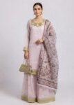 Pastel Pink Premium Silk 3PC Embroidered Dress