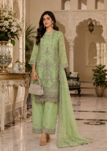Whisper ? Luxury Embroidered Chiffon 3PC Kurta Set