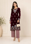 Royal Maroon ? Premium Velvet Party Wear