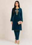 Deep Navy ? Luxury Handmade 2PC Velvet Suit