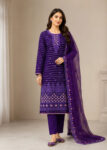 Premium Embroidered Linen 3PC Suit with Chiffon Dupatta