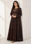 Chestnut Charm Sequin Embroidered Maxi 3PC