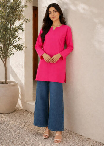 Sutar Plain Pink Kurta