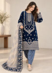 Navy Dynasty Velvet 3-PC Formal Edit