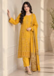 Elegant Mustard Embroidered Kurta Set with Dupatta