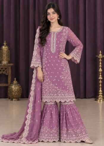 Rang-o-Noor ? Lilac Mehfil Lilac Festive Gharara