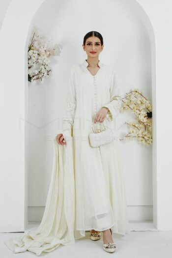 KURTI 120-ETHEREAL GLAZE- OFFWHITE