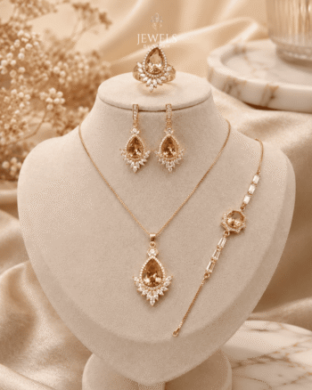 Marquise Sunburst Jewelry Set