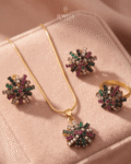 Multicolor Gemstone Starburst Set