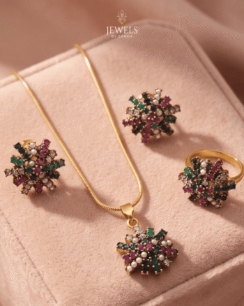 Multicolor Gemstone Starburst Set