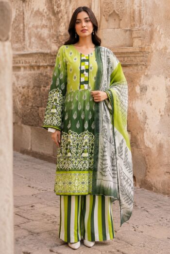 Azaadi A-14: Digital Printed Lawn 3PC