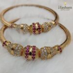 Luxury-Gold-Stone-Studded-Bangles-Set