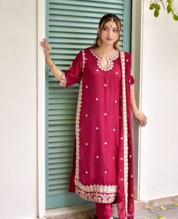 Mushk Embroidered 3Pc