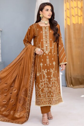 Dastak DK-49 : Embroidered Lawn 3pc