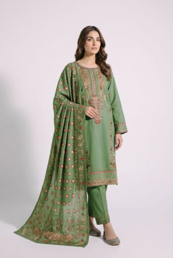 Dastoor D-01 : Embroidered Dobby 3pc