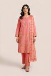 Dastoor D-02 : Embroidered Dobby 3pc