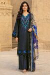 Flora F-32 : Embroidered Viscose 3PC