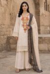 Flora F-35 : Embroidered Viscose 3PC
