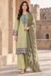 Flora F-36 : Embroidered Viscose 3PC