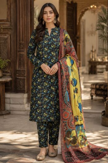 Farda F-23 : Digital Printed Doria Lawn 3pc