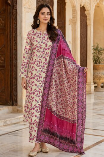 Farda F-25 : Digital Printed Doria Lawn 3pc