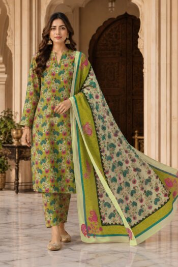 Farda F-28 : Digital Printed Doria Lawn 3pc