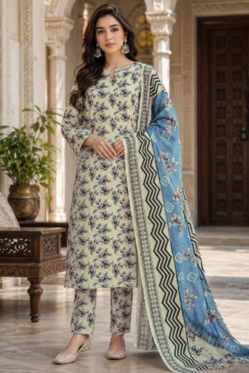 Farda F-32 : Digital Printed Doria Lawn 3pc