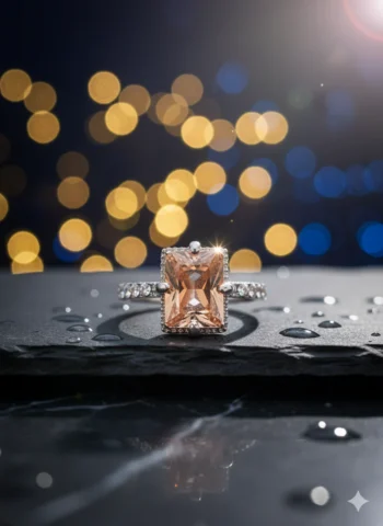 Brown Zircon Silver Ring Elegant & Stylish Jewelry