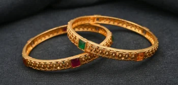 Gold Kundan Bangles