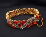 Heavy Red Kundan Bangle