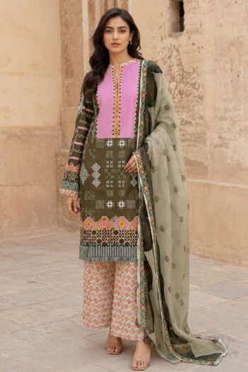 Hermosa H-10 : Digital Printed Lawn 3pc