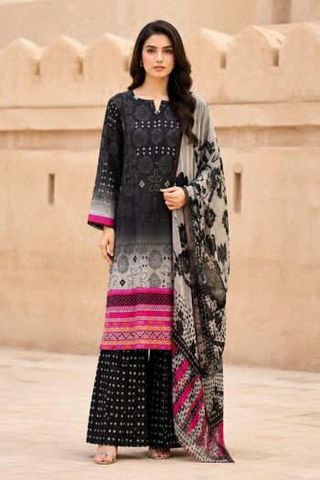 Hermosa H-14 : Digital Printed Lawn 3pc