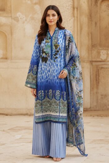Hermosa H-15 : Digital Printed Lawn 3pc