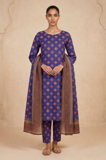 Ibtida I-25 : Printed Lawn 3PC