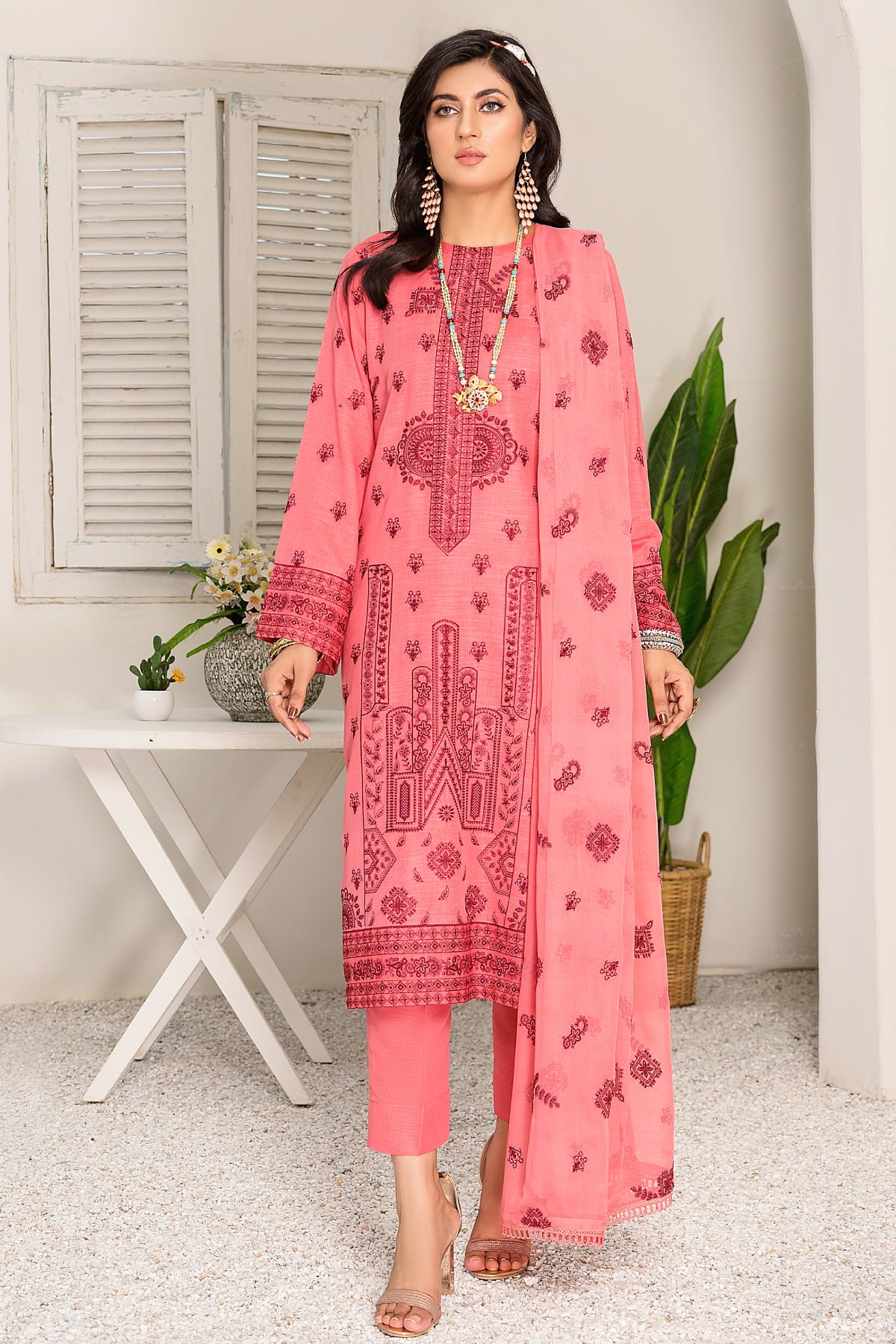 Mehr-O-Maah-M-18-Unstitched-Embroidered-Slub-Karandi-3PC-Kleren-28646173278391