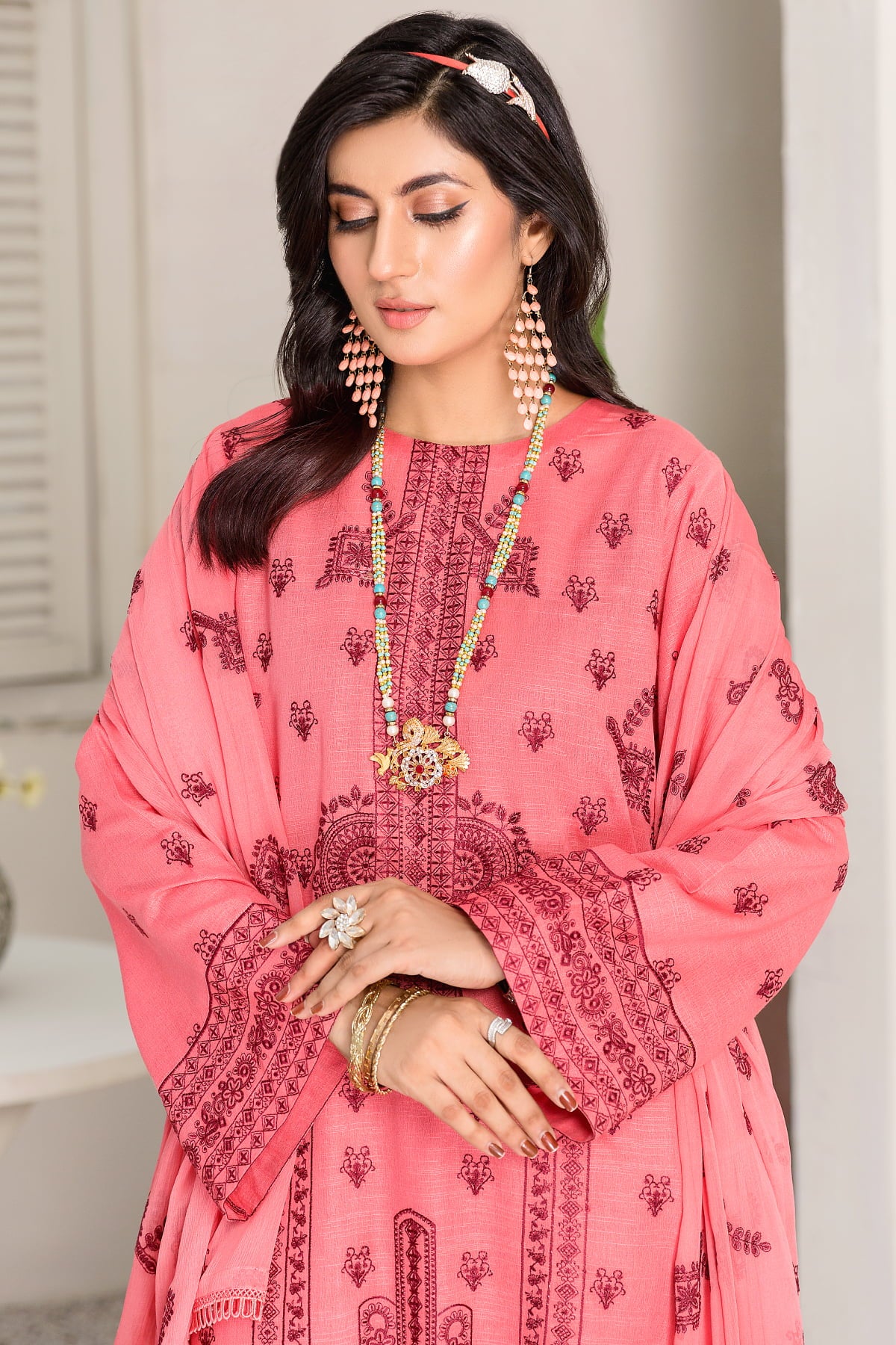 Mehr-O-Maah-M-18-Unstitched-Embroidered-Slub-Karandi-3PC-Kleren-28646173343927