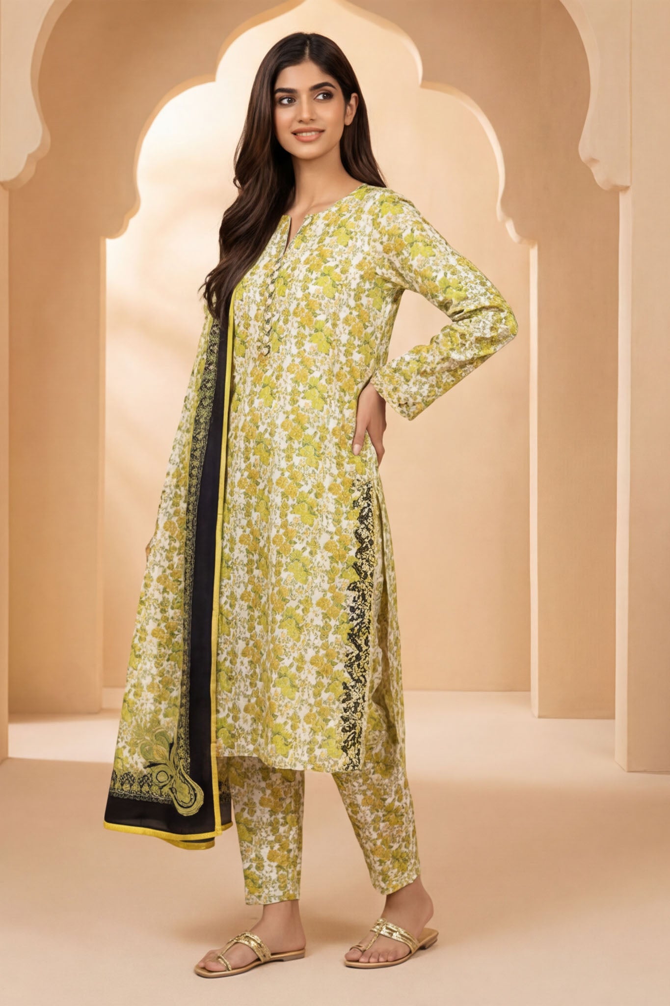 Noura-N-30-Unstitched-Printed-Lawn-3PC-Kleren-35359487328439
