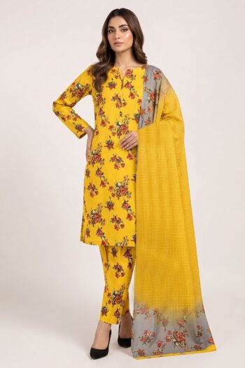 Noura N-39: Printed Lawn 3PC