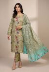 Noura N-40: Printed Lawn 3PC