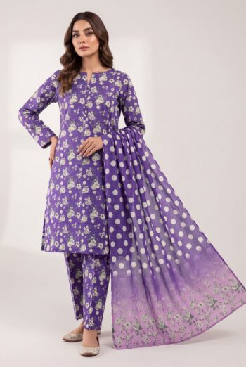Noura N-32: Printed Lawn 3PC